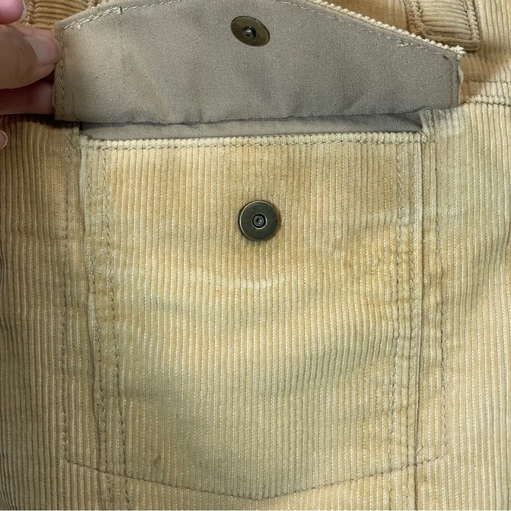 Vintage Y2K‎ Aeropostale Tan Corduroy Small Shoulder Tote Bag - Picture 5 of 9